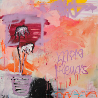 Malerei mit dem Titel "more fleurs" von Christiane Lohrig, Original-Kunstwerk, Acryl