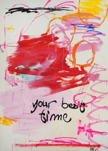 Malerei mit dem Titel "your best time" von Christiane Lohrig, Original-Kunstwerk, Acryl