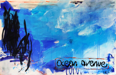Painting titled "Ocean avenue" by Christiane Lohrig, Original Artwork, Acrylic