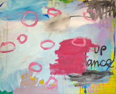 Malerei mit dem Titel "shut up and dance" von Christiane Lohrig, Original-Kunstwerk, Acryl