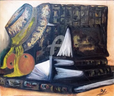 Pintura titulada "Still life painting…" por Christiane Marette (Christiane Marette - B.C Créations), Obra de arte original,…