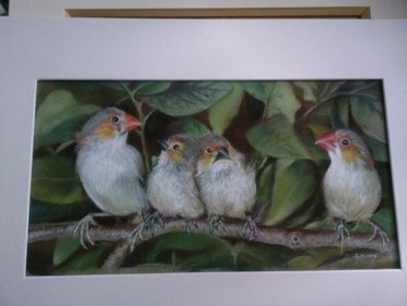 Painting titled "Mandarins" by Christiane Mory, Original Artwork