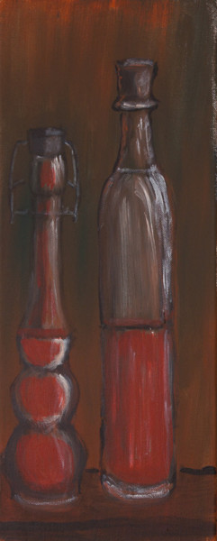 Malerei mit dem Titel "Essig Öl" von Christiane Reich, Original-Kunstwerk