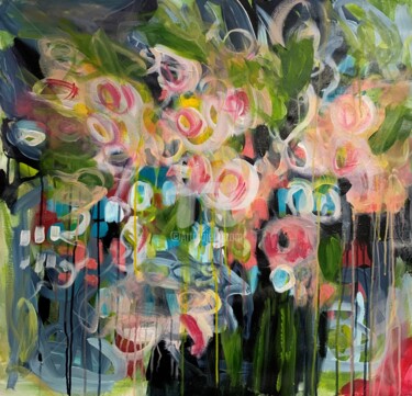 "The flowers of love…" başlıklı Tablo Christiane Roy tarafından, Orijinal sanat, Akrilik