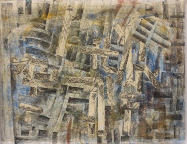 Etais Collages intitulée "Etais" par Christiane Seguin, Œuvre d'art originale, Collages Monté sur Carton