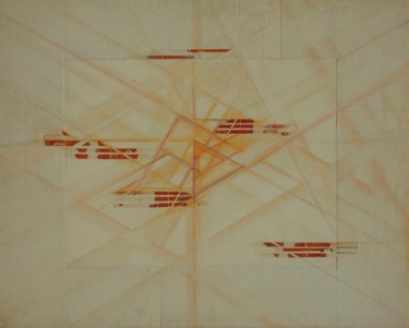 Collages intitulée "Lycanos Ortho 8" par Christiane Seguin, Œuvre d'art originale, Acrylique Monté sur Panneau de bois