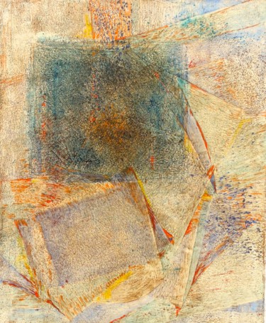 Peinture intitulée "Rayonnement fossile…" par Christiane Seguin, Œuvre d'art originale, Acrylique Monté sur Châssis en bois