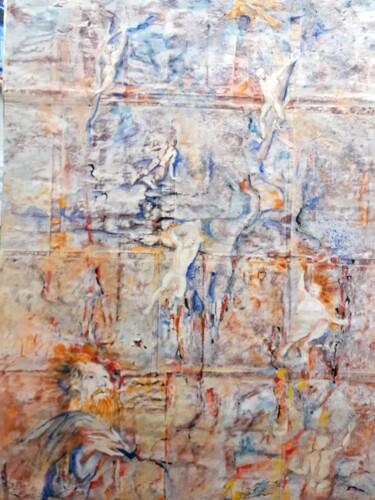 Malerei mit dem Titel "Trans-Cendre" von Christiane Seguin, Original-Kunstwerk, Acryl