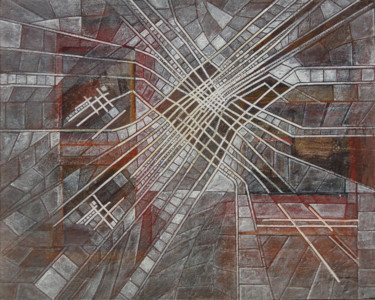 Collages intitulée "Délivrance" par Christiane Seguin, Œuvre d'art originale, Collages Monté sur Châssis en bois