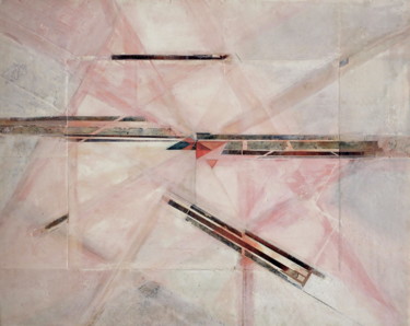 Collages intitulée "Mémoire." par Christiane Seguin, Œuvre d'art originale, Collages Monté sur Panneau de bois