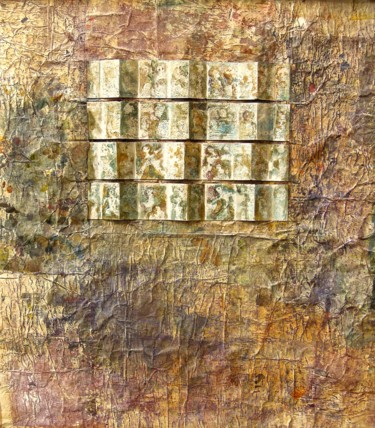 Collages intitulée "Fenêtre brisée" par Christiane Seguin, Œuvre d'art originale, Collages