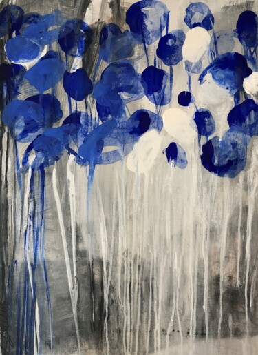 绘画 标题为“FLOWERS 2 - "Fleurs…” 由Christiane Sottile, 原创艺术品, 丙烯