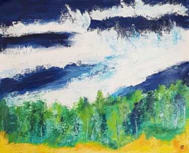 Ecume Painting titled "Ecume" by Christiane Tort, Original Art, Acrylic