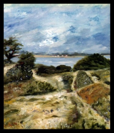 Peinture intitulée "Dune Belesbat" par Christiane Guicheteau, Œuvre d'art originale, Huile