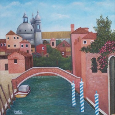 Painting titled "PONT DE LA SCOASERA…" by Christiane Malet, Original Artwork, Other