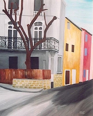 Painting titled "CARPENTRAS, ACRYLIQ…" by Christiane Malet, Original Artwork, Other