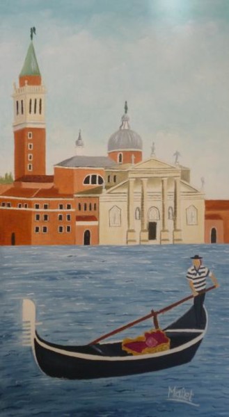 Peinture intitulée "ISLE SAN GIORGIO ,…" par Christiane Malet, Œuvre d'art originale, Autre