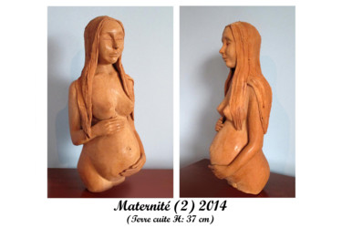 Sculpture intitulée "maternite2.jpg" par Christiana Moreau, Œuvre d'art originale