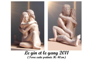 Sculpture intitulée "leyinetleyang.jpg" par Christiana Moreau, Œuvre d'art originale
