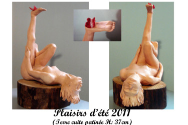 Sculpture intitulée "plaisirsdete.jpg" par Christiana Moreau, Œuvre d'art originale