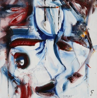 Картина под названием "Cross Bows" - Christian Gorget, Подлинное произведение искусства, Масло