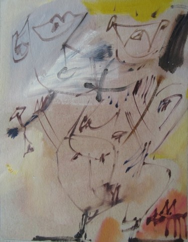 Peinture intitulée "Galeriste 11" par Christian Lopez, Œuvre d'art originale