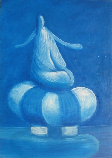 Peinture intitulée "Petite baigneuse à…" par Christian Lopez, Œuvre d'art originale