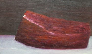 Peinture intitulée "Viande, huile/bois" par Christian Lopez, Œuvre d'art originale