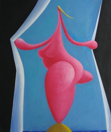 Painting titled "Baigneuse toupie, h…" by Christian Lopez, Original Artwork