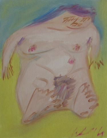 Pittura intitolato "Plagiste, huile/toi…" da Christian Lopez, Opera d'arte originale