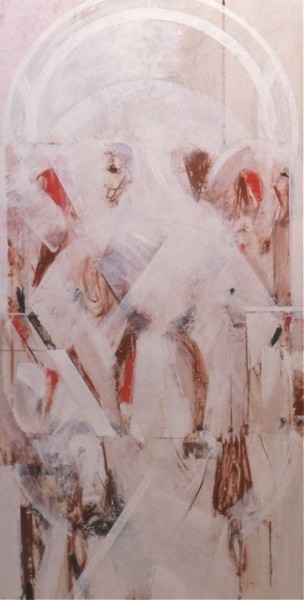 Painting titled "Sans titre, huile/b…" by Christian Lopez, Original Artwork
