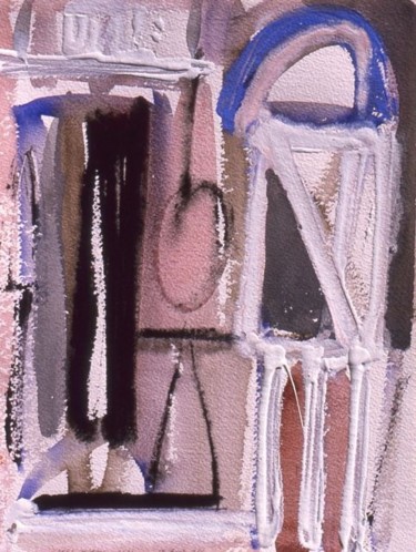 Malerei mit dem Titel "Gouache/papier." von Christian Lopez, Original-Kunstwerk