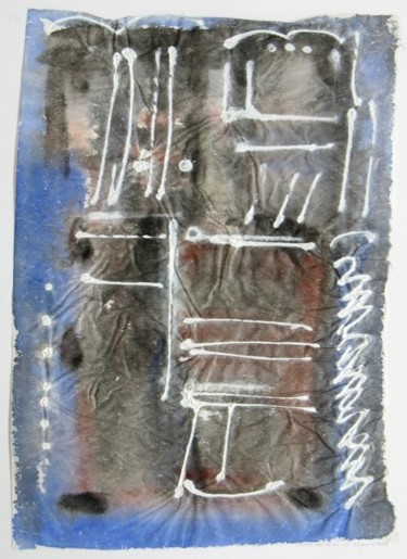 Painting titled "Gouache/papier." by Christian Lopez, Original Artwork