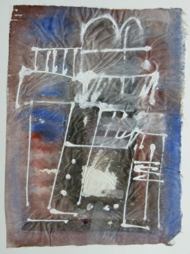 Malerei mit dem Titel "Gouache/papier." von Christian Lopez, Original-Kunstwerk