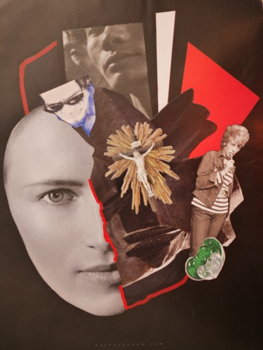 Collages intitulée "VISION DU MONDE" par Christianmongenier ( L'Incompris ), Œuvre d'art originale, Collages