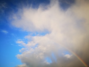 Fotografia intitolato "A rainbow ray" da Christianmongenier ( L'Incompris ), Opera d'arte originale, Fotografia digitale