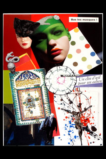 Collages titled "L'humain cet animal" by Christianmongenier ( L'Incompris ), Original Artwork, Collages