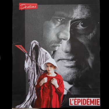 Collages titled "L'EPIDEMIE" by Christianmongenier ( L'Incompris ), Original Artwork, Collages