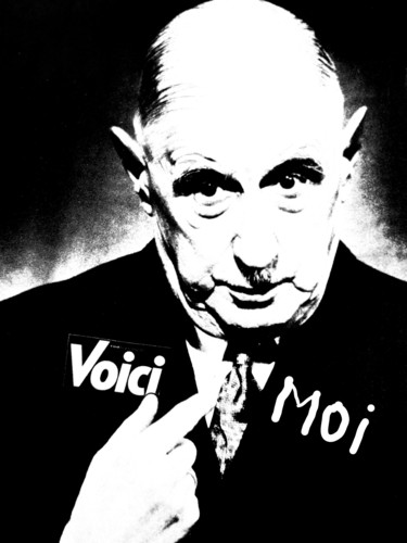 Collages getiteld "VOICI MOI" door Christianmongenier ( L'Incompris ), Origineel Kunstwerk, Collages