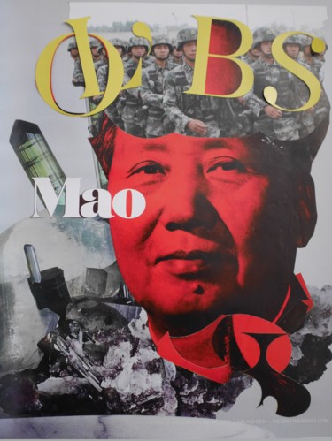 Collages getiteld "L'ESPRIT MAO" door Christianmongenier ( L'Incompris ), Origineel Kunstwerk, Collages