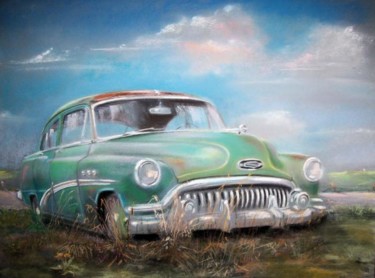 Painting titled "la Buick" by Christian Nieto, Original Artwork