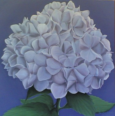 Pintura titulada "hortensia" por Christian Salaun, Obra de arte original