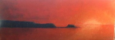 Peinture intitulée "couche de soleil en…" par Christian Salaun, Œuvre d'art originale