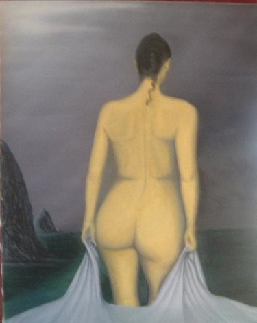Peinture intitulée "bain de minuit" par Christian Salaun, Œuvre d'art originale