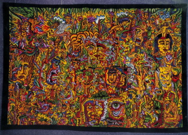 Peinture intitulée "tapisserie-expo-vis…" par Christian Treussard, Œuvre d'art originale