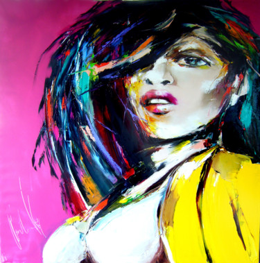 Painting titled "au feminin" by Christian Vey, Original Artwork