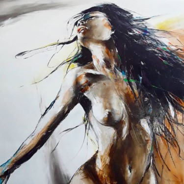 Peinture intitulée "mouvement 2019" par Christian Vey, Œuvre d'art originale, Huile