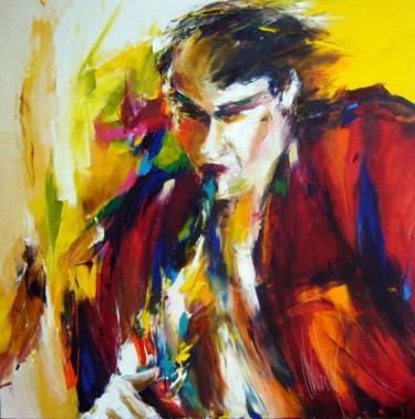 Painting titled "musique en couleurs…" by Christian Vey, Original Artwork