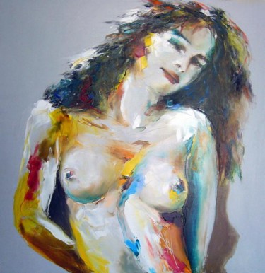 Painting titled "simplicité" by Christian Vey, Original Artwork