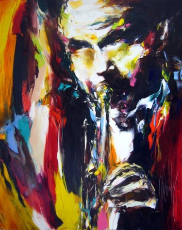 Peinture intitulée "jazz souffle" par Christian Vey, Œuvre d'art originale